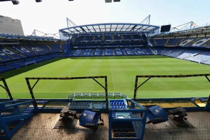 Framed Print : A Sea of Blues: General Views of Packed Stamford Bridge during the Premier League Match on September 5, 2012, London Framed Print : A Sea of Blues: General Views of Packed Stamford Bridge during the Premier League Match on September 5, 2012, London