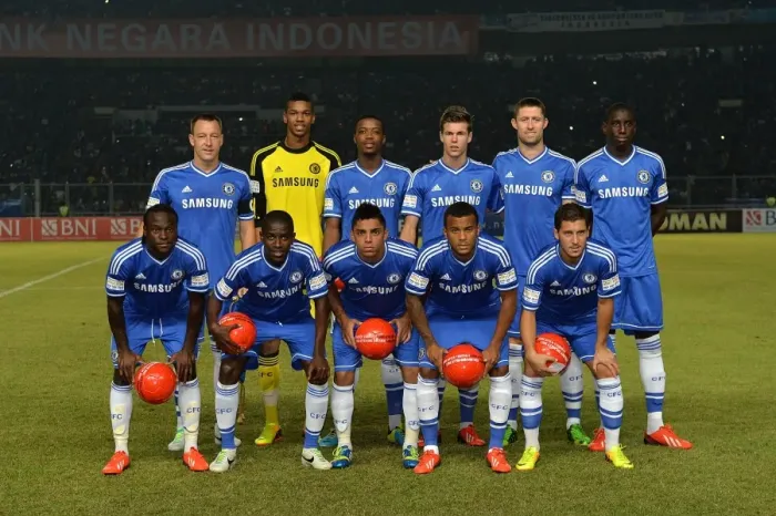 Framed Print : Soccer - Chelsea FC Pre Season Tour - BNI Indonesia All-Stars v Chelsea - Gelora Bung Karno Stadium
