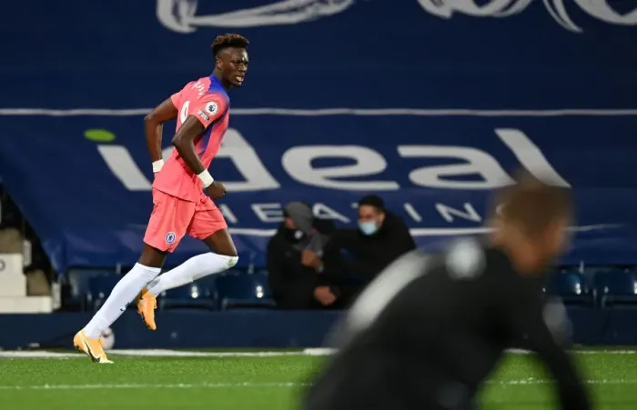 Framed Print : Tammy Abraham Scores Third Goal: West Bromwich Albion vs. Chelsea (Away), Premier League 2020