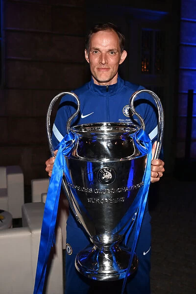 Thomas Tuchel Celebrates UEFA Champions League Victory with Chelsea after Manchester City Showdown, Porto 2021