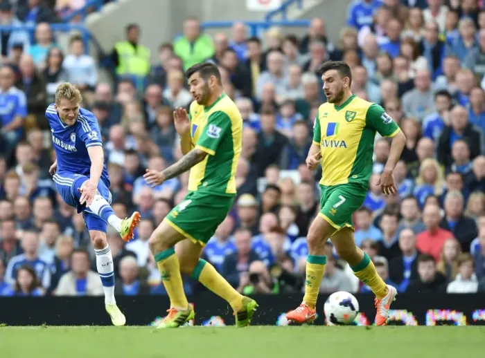 Framed Print : Thrilling Schurrle Strike: Chelsea's Victory Against Norwich City (May 4, 2014)
