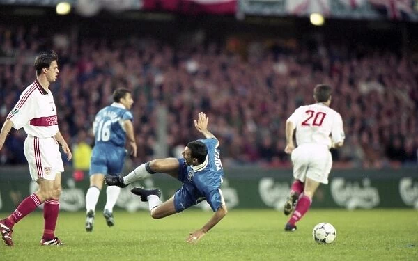 UEFA European Cup-Winners Cup Final: Chelsea vs. VfB Stuttgart, Rasunda Stadium, Stockholm - Gus Poyet, 13th May 1998