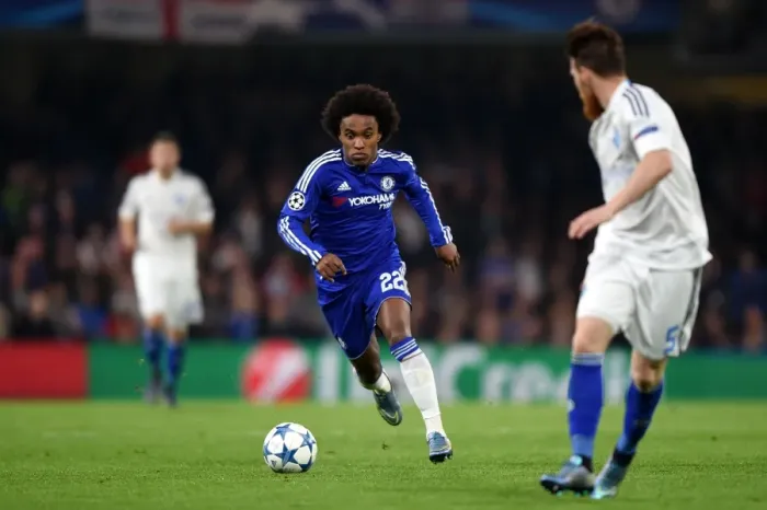 Framed Print : Willian's Battle: Chelsea's Victory in UEFA Champions League Group G vs. Dynamo Kiev (November 2015), Stamford Bridge Framed Print : Willian's Battle: Chelsea's Victory in UEFA Champions League Group G vs. Dynamo Kiev (November 2015), Stamford Bridge
