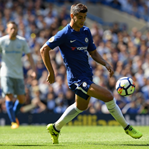 Alvaro Morata in Action: Chelsea vs. Everton, Premier League at Stamford Bridge