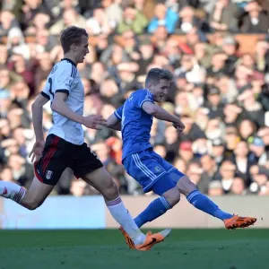 Print of Andre Schurrle's Hat-Trick in Chelsea vs Fulham Match