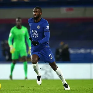 Print of Antonio Rudiger at Empty Stamford Bridge Print of Antonio Rudiger at Empty Stamford Bridge