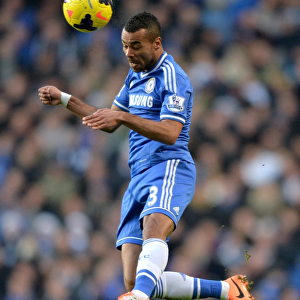 Ashley Cole in Action: Chelsea vs Swansea City, Premier League Showdown at Stamford Bridge (December 26, 2013)