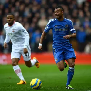 Chelsea FC Print of Ashley Cole in Action Chelsea FC Print of Ashley Cole in Action