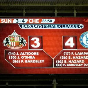 Barclays Premier League Print: Sunderland vs. Chelsea (December 4, 2013)