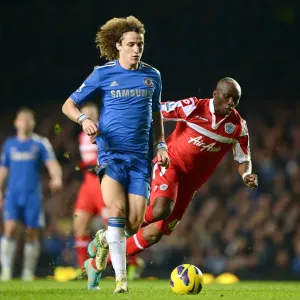 Print of David Luiz and Stephane Mbia in Action