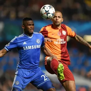 UEFA Champions League Print: Eto'o vs. Melo at Stamford Bridge UEFA Champions League Print: Eto'o vs. Melo at Stamford Bridge