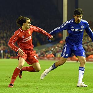 Battle for the Ball: Markovic vs. Costa - Liverpool vs. Chelsea Capital One Cup Semi-Final, Anfield (January 2015)
