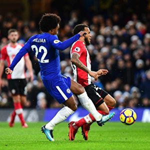 Battle for Possession: Willian vs. Bertrand - Chelsea vs. Southampton, Premier League