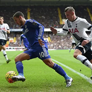 Battle for Supremacy: Eden Hazard vs. Toby Alderweireld - Premier League Showdown at White Hart Lane (November 2015)