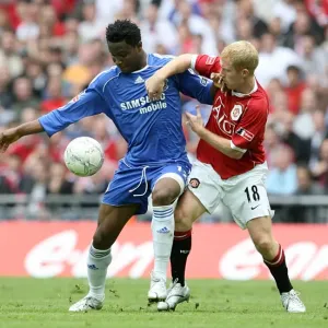 Batalla en el Estadio de Wembley: Scholes contra Mikel - Clasico del Fútbol Asociación Inglaterra 2007, El partido final entre Chelsea y Manchester United Batalla en el Estadio de Wembley: Scholes contra Mikel - Clasico del Fútbol Asociación Inglaterra 2007, El partido final entre Chelsea y Manchester United