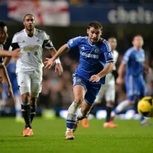 Branislav Ivanovic Print - Chelsea vs Swansea City, 26 December 2013 Branislav Ivanovic Print - Chelsea vs Swansea City, 26 December 2013