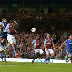 Branislav Ivanovic Scores Chelsea's Second Goal Against Aston Villa at Stamford Bridge (August 21, 2013, Barclays Premier League)