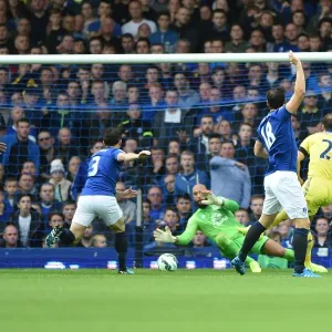 Print of Branislav Ivanovic Scoring Chelsea's Second Goal Print of Branislav Ivanovic Scoring Chelsea's Second Goal