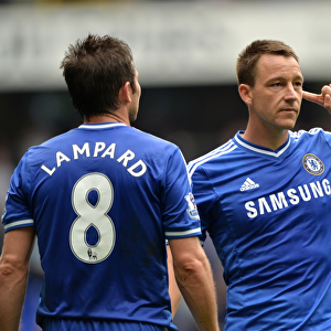 Celebrating Glory: John Terry and Frank Lampard's Unforgettable Moment at White Hart Lane (2013)