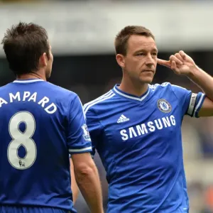 Print of John Terry and Frank Lampard at White Hart Lane Print of John Terry and Frank Lampard at White Hart Lane