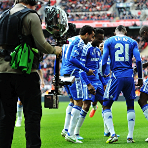 Celebrating Ramires Goal: Chelsea's FA Cup Victory over Liverpool (2012)