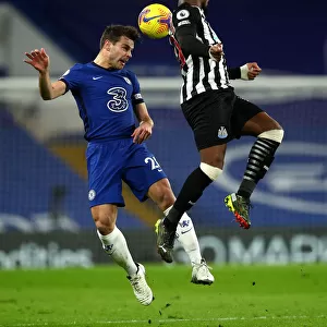 Cesar Azpilicueta in Action: Chelsea vs Newcastle United, Premier League - London (Behind Closed Doors)