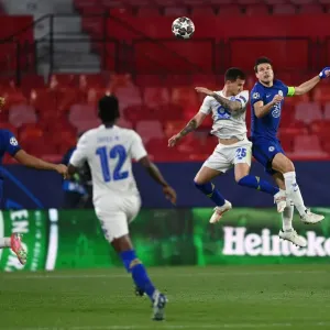Cesar Azpilicueta in Chelsea's UEFA Champions League Quarterfinal against Porto (Seville, Spain, April 2021) Cesar Azpilicueta in Chelsea's UEFA Champions League Quarterfinal against Porto (Seville, Spain, April 2021)