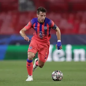 Cesar Azpilicueta at Empty Estadio Ramon Sanchez Pizjuan: FC Porto vs. Chelsea FC, UEFA Champions League Quarterfinal Cesar Azpilicueta at Empty Estadio Ramon Sanchez Pizjuan: FC Porto vs. Chelsea FC, UEFA Champions League Quarterfinal