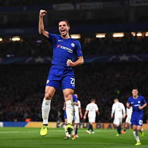 Cesar Azpilicueta Scores His Third: Chelsea's Victory Over Qarabag in UEFA Champions League at Stamford Bridge