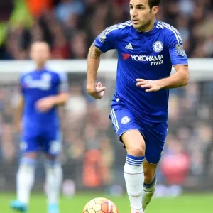 Cesc Fàbregas, estrella de Chelsea en acción contra el West Ham United (octubre del 2015) Cesc Fàbregas, estrella de Chelsea en acción contra el West Ham United (octubre del 2015)