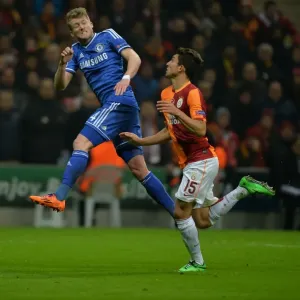 UEFA Champions League Print: Telles vs. Schurrle at Turk Telekom Arena 2014 UEFA Champions League Print: Telles vs. Schurrle at Turk Telekom Arena 2014