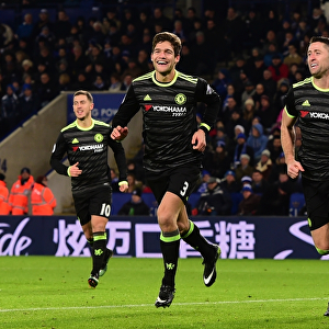 Chelsea: Alonso and Cahill Celebrate Second Goal Against Leicester City