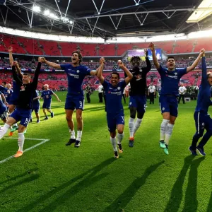 Chelsea célébre la victoire en Coupe de France contre Manchester United Chelsea célébre la victoire en Coupe de France contre Manchester United