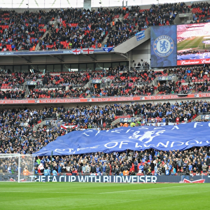 Chelsea Fans Wave Flags at FA Cup Final vs. Liverpool (2012, Wembley Stadium)
