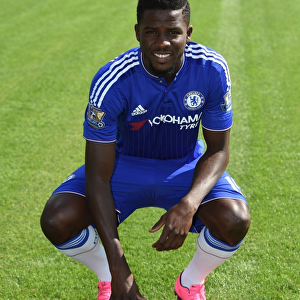 Chelsea FC 2015-16 Team Photocall: Papy Djilobodji at Cobham Training Ground