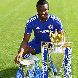 Chelsea FC 2015-16 Team Photocall: John Obi Mikel at Cobham Training Ground
