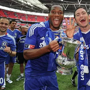 Chelsea FC: Frank Lampard and Didier Drogba Celebrate FA Cup Victory (2010)