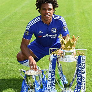 Chelsea FC: Loic Remy at 2015-16 Team Photocall, Cobham Training Ground