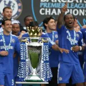 Chelsea FC Print: Premier League Trophy at Stamford Bridge Chelsea FC Print: Premier League Trophy at Stamford Bridge