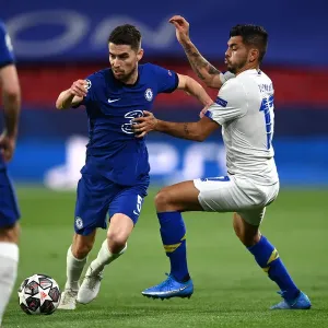 Chelsea FC vs Porto: Jorginho in UEFA Champions League Quarterfinal - Seville, Spain (Empty Stadium) Chelsea FC vs Porto: Jorginho in UEFA Champions League Quarterfinal - Seville, Spain (Empty Stadium)