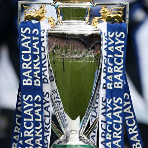 Chelsea FC's Triumphant Premier League Victory: Lifting the Trophy at Stamford Bridge (Champions 2009-2010)