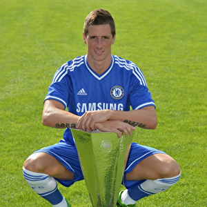 Chelsea Football Club: 2013-2014 Season - Fernando Torres at Squad Photocall, Cobham Training Ground
