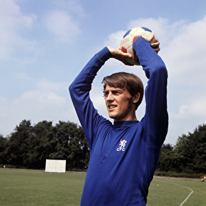 Chelsea Football Club's Long-Throw Specialist Ian Hutchinson in Soccer's Division One, 1960s