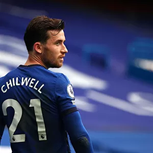 Chelsea vs Crystal Palace: Ben Chilwell at Empty Stamford Bridge, Premier League Match, October 2020