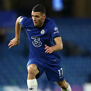 Chelsea vs Leeds United: Mateo Kovacic in Action at Stamford Bridge Amidst Limited Fan Attendance - Premier League, December 2020