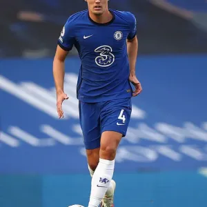 Chelsea contra Liverpool: Acción de Andreas Christensen en el Estadio de Stamford Bridge Chelsea contra Liverpool: Acción de Andreas Christensen en el Estadio de Stamford Bridge