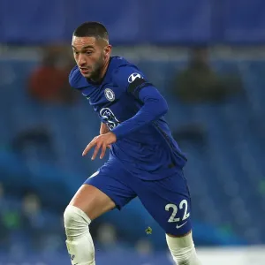 Hakim Ziyech in Action Print, Chelsea vs Tottenham Hakim Ziyech in Action Print, Chelsea vs Tottenham