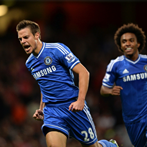 Chelsea's Azpilicueta Scores First: Capital One Cup Upset at Arsenal's Emirates Stadium, 2013