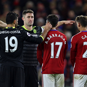 Chelsea's Costa and Cahill Tactics: Disrupting Middlesbrough's Wall in the Premier League Showdown at Riverside Stadium