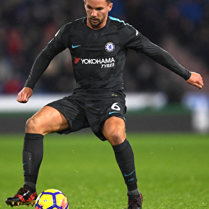 Chelsea's Danny Drinkwater in Action against Huddersfield Town in Premier League